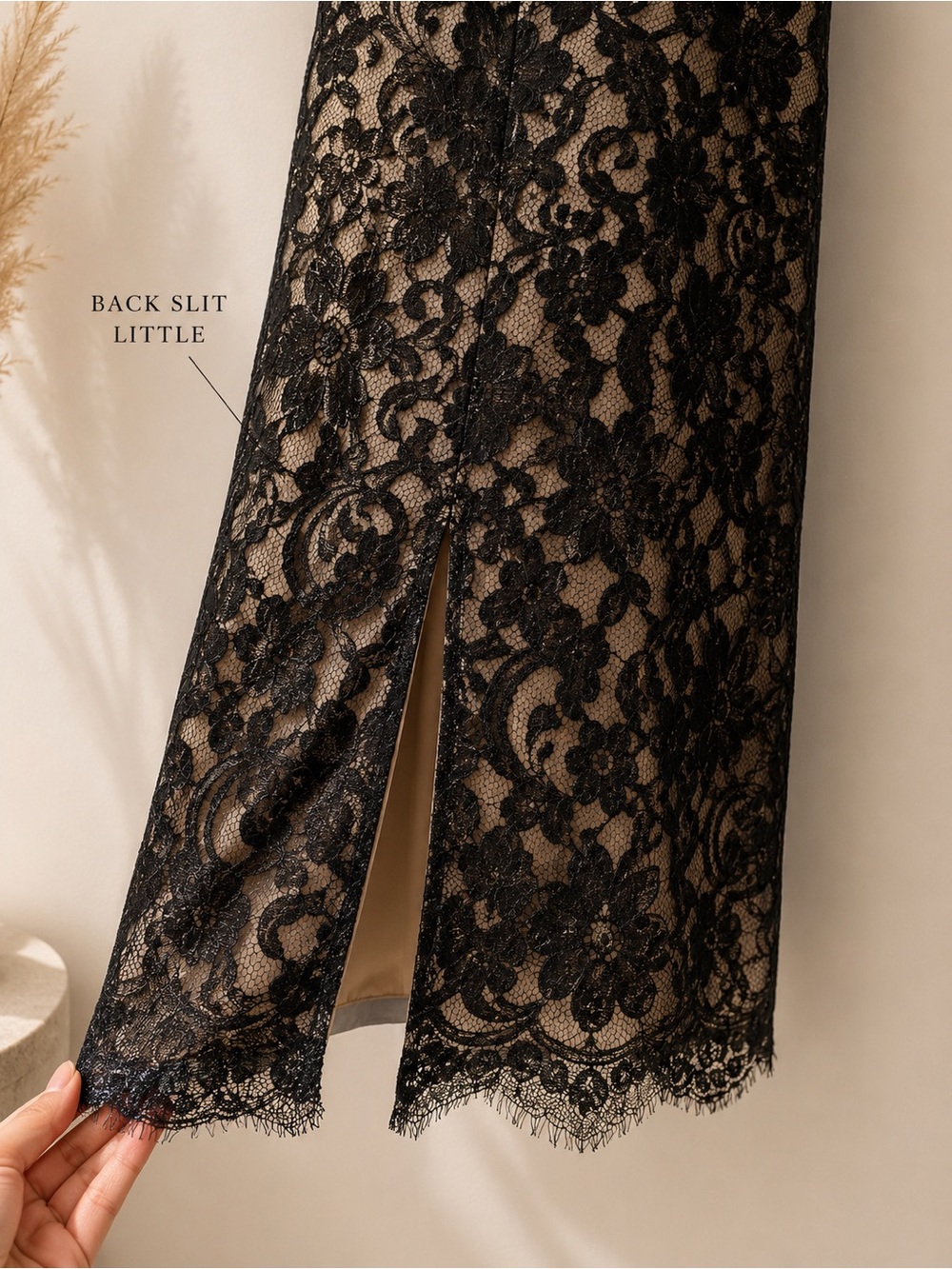 Milly New York Black Lace Strapless Midi Cocktail Dress Size 4 - Picture 5 of 6